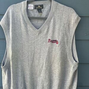 Antigua Heather Gray Knit Vest